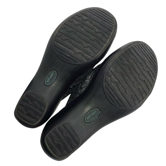 Softwalk Meredith Metallic Leather Rose Design Women's Size 10M - Picture 3 of 10